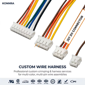 JST SH GH ZH PH XH Molex Dupont SUR 0.8 1.0 1.25 1.5 2.0 2.54mm 피치 2-40핀 터미널 커넥터 케이블 와이어 하네스 - Product Image 1
