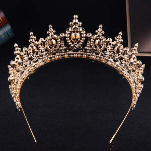 Luxuriöse Vintage Kristall-Strass Brautkrone Tiara für Abschlussball Hochzeit Geburtstag Haaraccessoires - Product Image 6