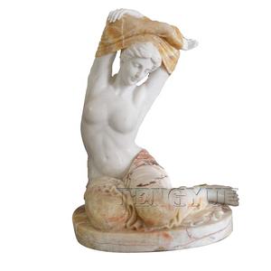 Statue de fille stripteaseuse sexy décorative pour la maison, sculpture de femme nue en <span class=keywords><strong>marbre</strong></span>, sculpture de femme en train de s'habiller - Product Image 2
