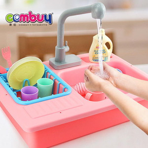 Lavaggio up finta play kitchen sink acqua elettrico <span class=keywords><strong>giocattolo</strong></span> <span class=keywords><strong>lavastoviglie</strong></span> - Product Image 3