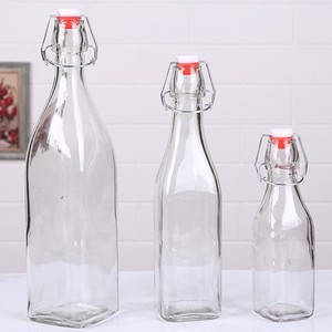 Hot Bán Buôn 250Ml Tái Sử Dụng Dễ Dàng Cap Chai Thủy Tinh Với Đu Gốm Top Stopper Cho Nước Sốt/Giấm/Dầu/Sữa/Chất Lỏng - Product Image 3