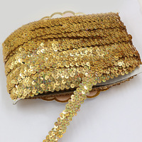 Accessoire de couture à la main écologique en 20 couleurs, 2 rangées de dentelle élastique à paillettes pour jupe de danse latine Costume de scène avec motif animal