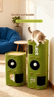 Arbre à chat en feutre écologique Novayapetix, multi-niveaux, avec condo pour chaton, tour pliable, maison douce pour animaux, grotte, griffoir, nid pour plusieurs chats