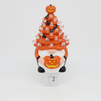 Lampe LED certifiée UL, motif citrouille, sapins de Noël, Père Noël, veilleuse à brancher, lampe murale à brancher, décoration festive d'automne, lampe de chevet