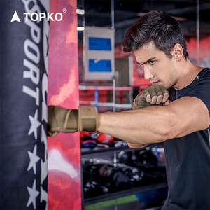 Cho trọng <span class=keywords><strong>l</strong></span>ượng chuyên nghiệp nâng Găng tay tập thể dục nửa ngón tay không trượt Móc & vòng <span class=keywords><strong>l</strong></span>ặp đóng cửa Unisex - Product Image 2