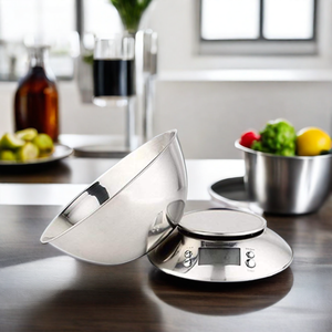 Báscula Digital de Cocina de Acero Inoxidable con Recipiente Desmontable, Funciona con Baterías, para Uso Doméstico, en Hoteles y Aplicaciones de Pesaje - Product Image 2