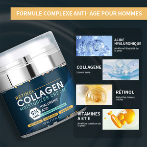 Crème hydratante au rétinol et au collagène 50 ml anti-âge pour hommes - Product Image 2