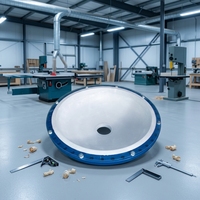 Cuve de stockage chimique haute performance avec revêtement PTFE, couvercle en acrylique, réservoir de réaction mobile, structure en acier de qualité A