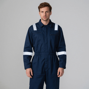 Tùy chỉnh của nam giới chống cháy FR an toàn Coverall mùa xuân bảo hộ lao động-Rắn mô hình điện làm việc quần áo - Product Image 1