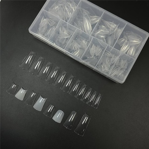 Nouvelle Tendance 2023 : Capsules d'Acrylique Françaises pour Extension d'Ongles, Demi-Couverture, Forme Bec de Canard - Product Image 5