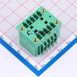 MX15EDGRHM-3.81-2*05P-GN01-Cu-A Plug-in Terminal Block Bent Lead Through Hole,P=3.81mm Board-to-Board / Socket - Closed - Product Image 1