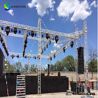 Perno de cúpula de armazón de espiga de exposición móvil de iluminación de aluminio hecho a medida techo de medio círculo redondo para armazón de escenario