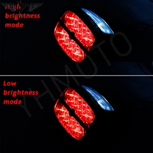 YHMOTO Motorcycle Tail <b>Light</b> Rücklicht Rear Brake Lamp Black <b>Shell</b> Ersatzteile for XL883 XL1200 FXST FXSTS - Product Image 6