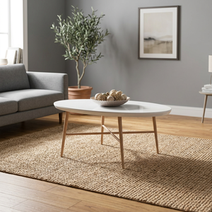 Exquisite Eco Friendly Reversible Handcrafted Natural Fiber Jute Rugs Solid Braided PET FRIENDLY Flat Pile Oval MORE Living Room - Product Image 2