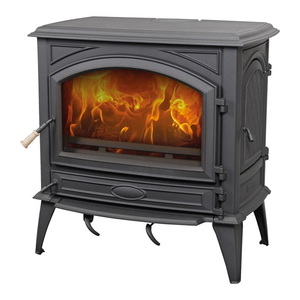 Poêle en fonte intérieur feu véritable Cheminée sur pied Poêle à <span class=keywords><strong>bois</strong></span> - Product Image 1