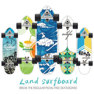 <span class=keywords><strong>Longboard</strong></span> complet de style rétro KRD SEN pour le surf sur route en bois d'érable, idéal pour les jeunes, pour une utilisation en extérieur, sur la rue et en compétition - Product Image 3