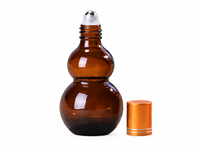 Flacon Roll-on en Verre Ambré pour Huile Essentielle, Huile de Massage, Aromathérapie, 10-100ml, Bouteilles Cosmétiques Vides Personnalisables, Lot de 100 Pièces