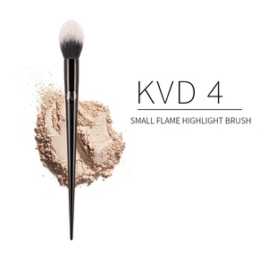 Brocha Iluminadora de Llama Pequeña KVD4, 11 Piezas, Serie <span class=keywords><strong>Kat</strong></span> Von D, Brochas de <span class=keywords><strong>Maquillaje</strong></span> Veganas para Principiantes, Venta al por Mayor de Fábrica, Oferta Especial - Product Image 2