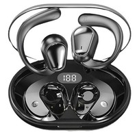 Earbuds Olahraga TWS D88 Terbaik dengan Layar LED 5.3, Suara HIFI, Tahan Air IPX5, Desain Open Ear, Waktu Putar 20+ Jam, Tipe-C