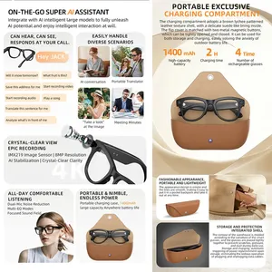 M02XP 4K HD Smart <b>Glasses</b> 800W HD <b>Camera</b> EIS Anti-Shake Shooting IP54 Waterproof AI Dialogue Translation Smart <b>Glasses</b> Men Women - Product Image 3