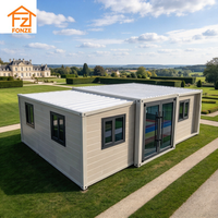 Conteneurs extensibles à double aile, Conteneurs extensibles, 20 pieds, 30 pieds, 40 pieds, Maisons modulaires préfabriquées personnalisables et meublées