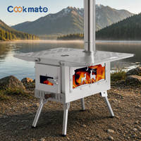 Barbecue et four portables de luxe en acier inoxydable de haute qualité, populaires, pour le camping, avec table pliable, pour 3 à 5 personnes