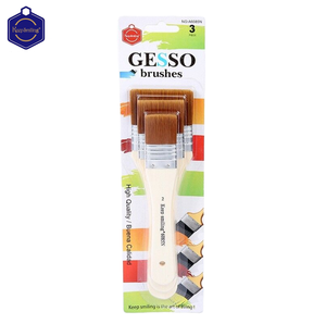 Keep Smiling Set di 3 <span class=keywords><strong>Pennelli</strong></span> <span class=keywords><strong>per</strong></span> Pittura con Primer Gesso, Pennello Piatto Largo in Nylon <span class=keywords><strong>per</strong></span> <span class=keywords><strong>Tela</strong></span> e Grandi Aree di Pittura - Product Image 3