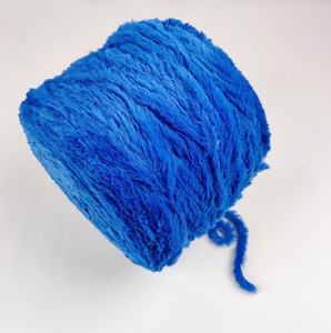 Mewah 100% poliester imitasi Marta bulu bulu halus Ultra lembut Shaggy rajut nyaman bayi dewasa topi ember syal mewah benang lemparan - Product Image 4