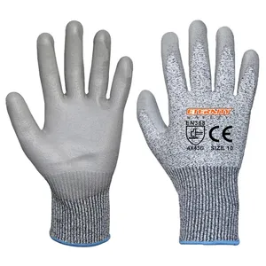 ENTE SAFETY Hochwertiger HPPE-Liner der Stufe 5 PU-beschichteter, schnitt fester Schutz Hand Custom General Work Glove