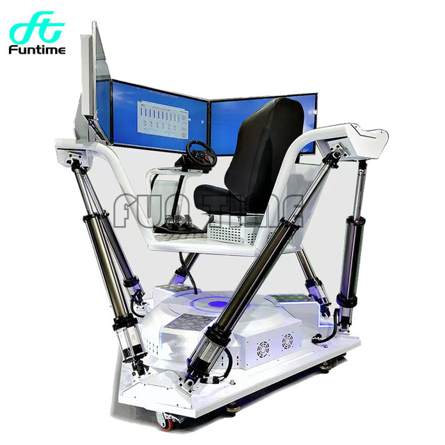 Commercial Virtual Reality Racing Car Driving Simulator Machine 9d Vr Three Screen F1 Racing Simulator Hot Game