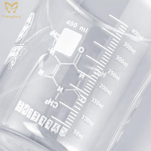 गर्म या ठंडे पेय के लिए 400 मिलीलीटर पारदर्शी ग्लास बियर मग मापने वाले कप - Product Image 6