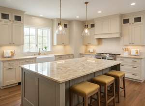 Vietnam Quartz Jade <b>Silver</b> Grey Modern Big Slab 20mm for Kitchen Bathroom Hotel & Table <b>Top</b> Countertops - Product Image 3