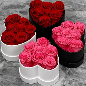 Оптовая продажа вечная роза День матери подарок сохраненные розы в подарочной коробке