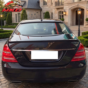 สปอยเลอร์หลังทรง AMG สีดำเงา สำหรับ Mercedes-Benz W221 S-Class ปี 2007-2013 - Product Image 6