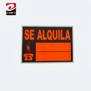 Letrero de Alquiler Mnj Se Alquila, Letrero Grande para Exteriores Resistente a los Rayos UV, Tablero de Anuncios de Plástico para Deportes y Juegos, Impresión Digital, Paquete de 12 Piezas - Product Image 1