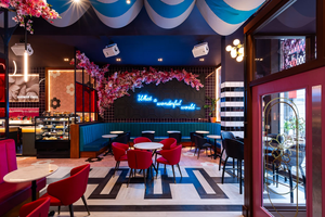 ชุดโต๊ะเก้าอี้ร้านอาหารแบบกำหนดเอง ขายส่ง โต๊ะโซฟาเข้ามุมสำหรับร้านอาหารเชิงพาณิชย์ เหมาะสำหรับร้านอาหารเชิงพาณิชย์ - Product Image 2