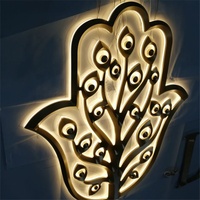 Lettrage rétroéclairé en métal LED étanche personnalisé enseigne lumineuse avant de magasin pour intérieur et extérieur
