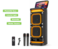 Speaker Karaoke Outdoor Bass Berat Terbaik 2026 Layar Sentuh Koneksi Wifi 5G Speaker Karaoke Nirkabel Portabel untuk Pesta DJ