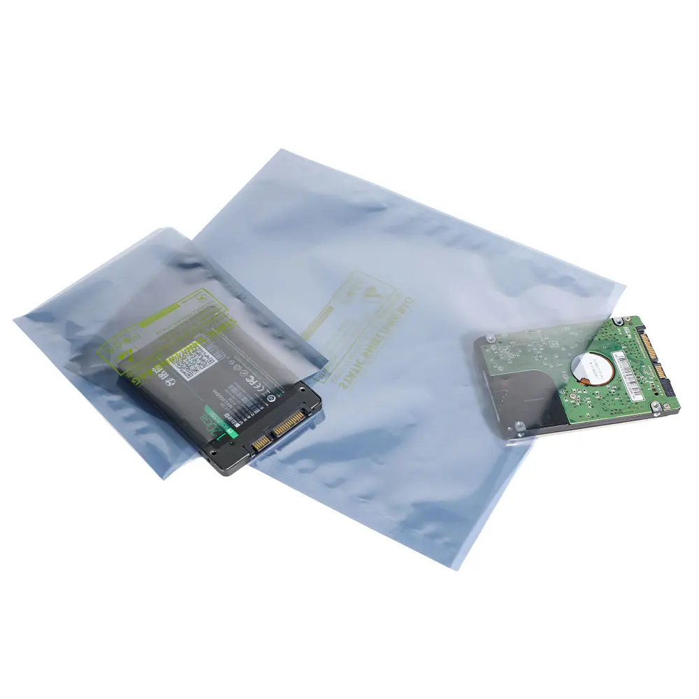 Custom ESD Shielding Packaging For Hard Disk Drive Anti-Static Barrier Packaging Bags