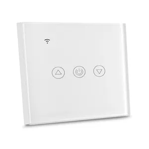 OEM Tempered Glass Esp8285 Tuya Google Alex Wifi Wireless Smart Home Touch Light Wall Dimmer Switch