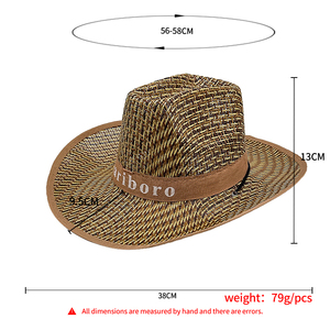 サマービーチパナマ麦わらサンハットキャップ女性用ワイドブリムドパピルス麦わら帽子男性用 - Product Image 6