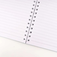 Carnet à spirales à feuilles mobiles en papier écologique imprimé sur mesure, couverture en cuir PVC A5, 80 feuilles, papier à dessin au crayon, option cadeau