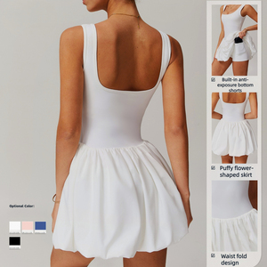 Robe de sport à séchage rapide robe de <span class=keywords><strong>Tennis</strong></span> à bande de mode pour femmes course à pied Fitness vêtements de <span class=keywords><strong>Tennis</strong></span> vêtements de Golf dames <span class=keywords><strong>tenue</strong></span> de <span class=keywords><strong>Tennis</strong></span> pour femmes - Product Image 3