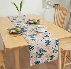 2024 Idyllique personnalisé imprimé lavable imperméable coton lin nappe chemins de table usage domestique en gros - Product Image 5