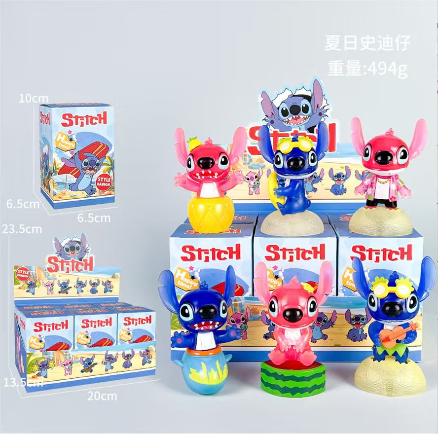 Stitch estivo rosa B / 6 pezzi