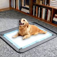 Custom Eco-Friendly Fashion Food Grade Silicone Waterproof Washable Pet Training Pad Holder for Dogs Cats-Modern Design Car Use