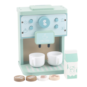 Montessori Toddler gỗ chơi nhà bếp phụ kiện máy pha cà phê đồ chơi trẻ em bằng Gỗ Nhà Bếp cà phê Maker đồ chơi playsets - Product Image 1
