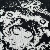 Bonnet Jacquard à Oreilles d'Ours Y2K Streetwear, Chapeau Tricoté Hiver Chaud en Acrylique Doux, Bonnets Gorras Animaux en Gros, Chapeaux 3D Designer