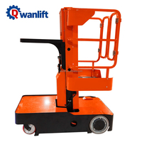 Nuevo Elevador Hidráulico Autopropulsado Wanlift para Recolección de Pedidos, Altura de Trabajo de 3m/5m, Modelo TPL50/TPL60, Mesa de 650x720mm, Shandong