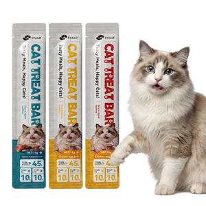 Nourriture pour animaux de compagnie, 15g, bâtonnets de friandises pour chats, barres de friandises pour chats, thon, poulet, saumon, nourriture humide pour chats, friandises - Product Image 1